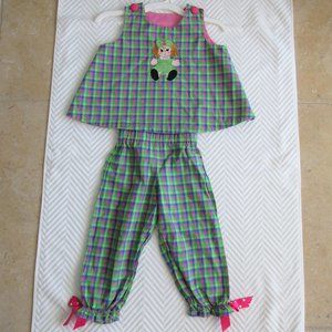 Girl's set of 2 - Outfit by Jacob's Ladder Size 2T 100% Cotton made in USA